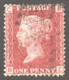 Great Britain Scott 33 Used Plate 101 - BC - Click Image to Close